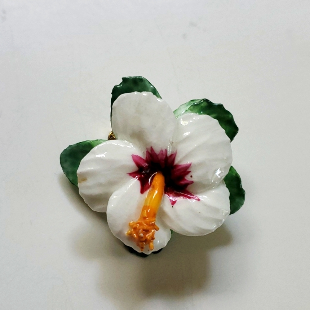 Vintage Artone Bone China Hibiscus Flower- Made in England